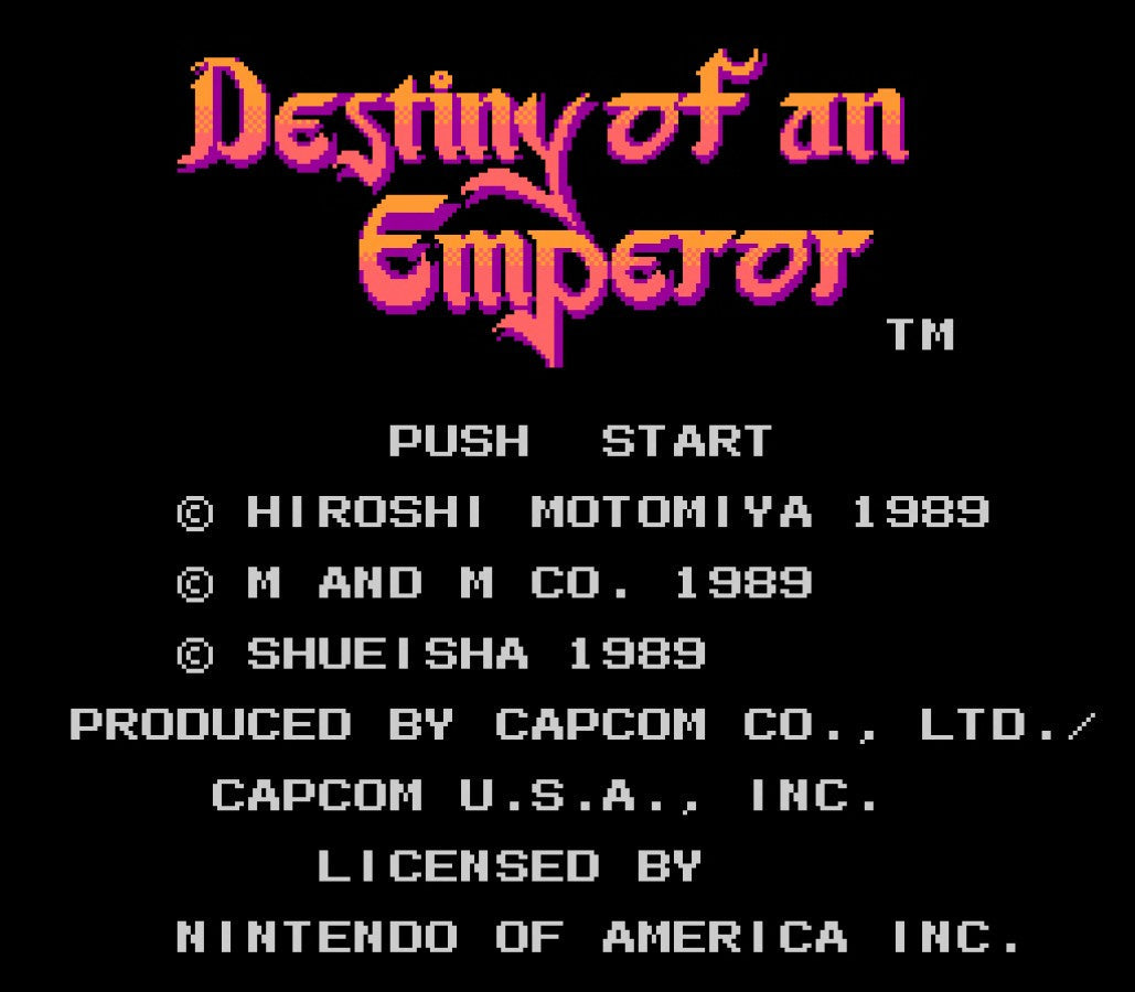 Destiny of an Emperor – Nintendo Entertainment System (NES)