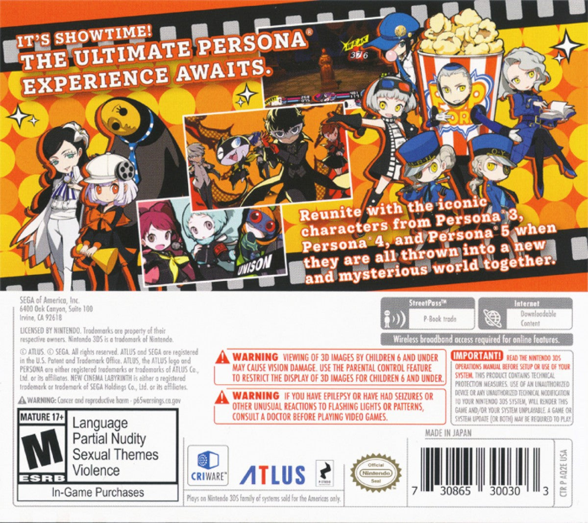 Persona Q2: New Cinema Labyrinth [Showtime Premium Edition] – Nintendo 3DS (3DS)