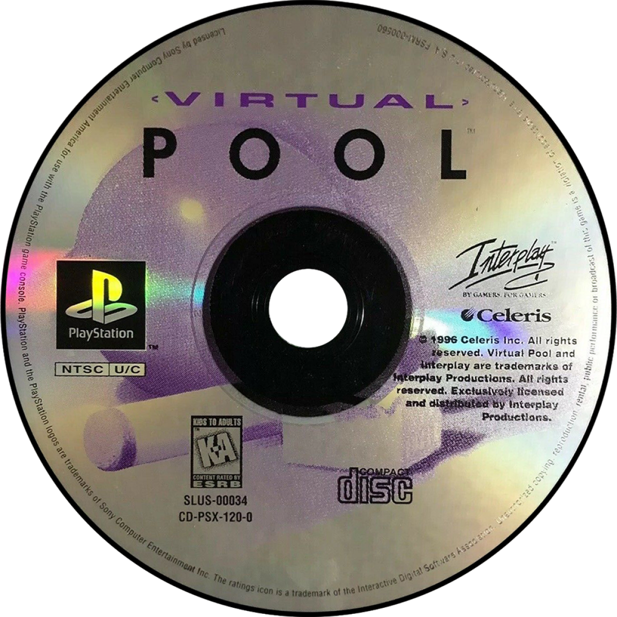 Virtual Pool – PlayStation 1 (PS1)