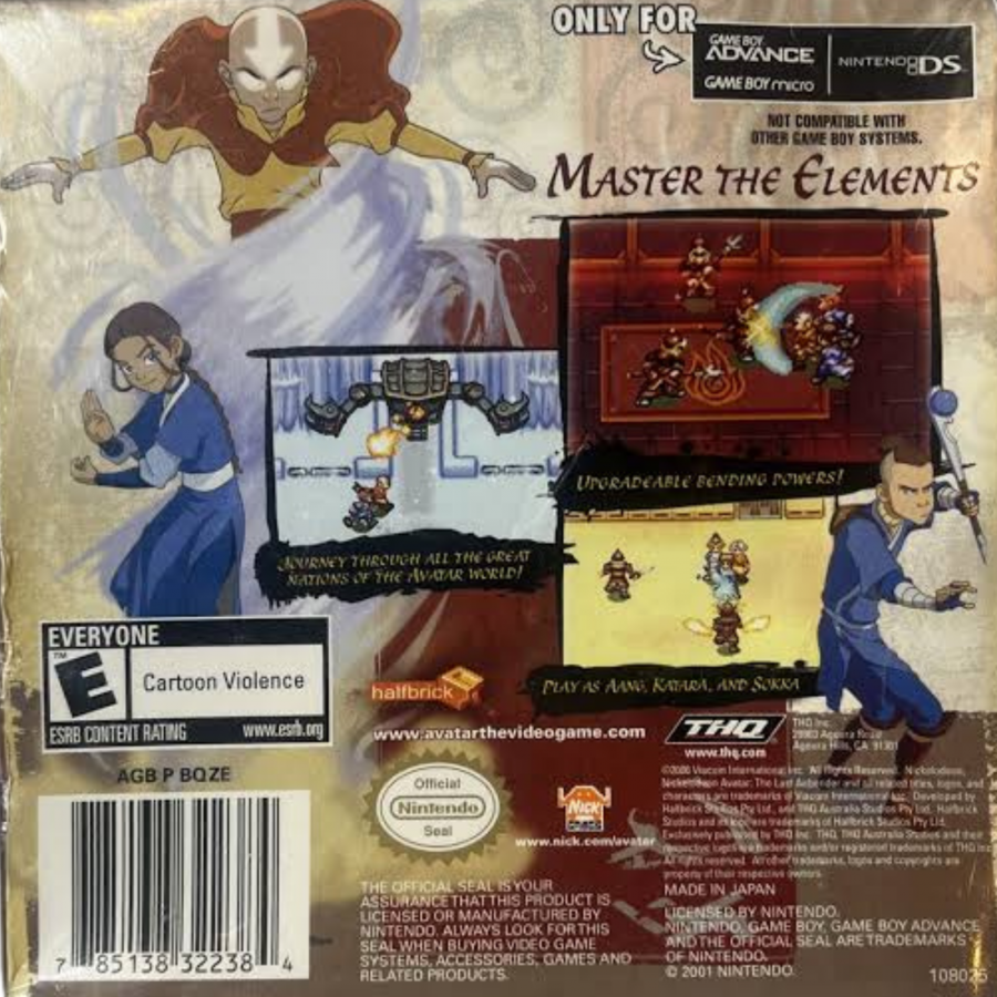 Avatar the Last Airbender – Game Boy Advance (GBA)