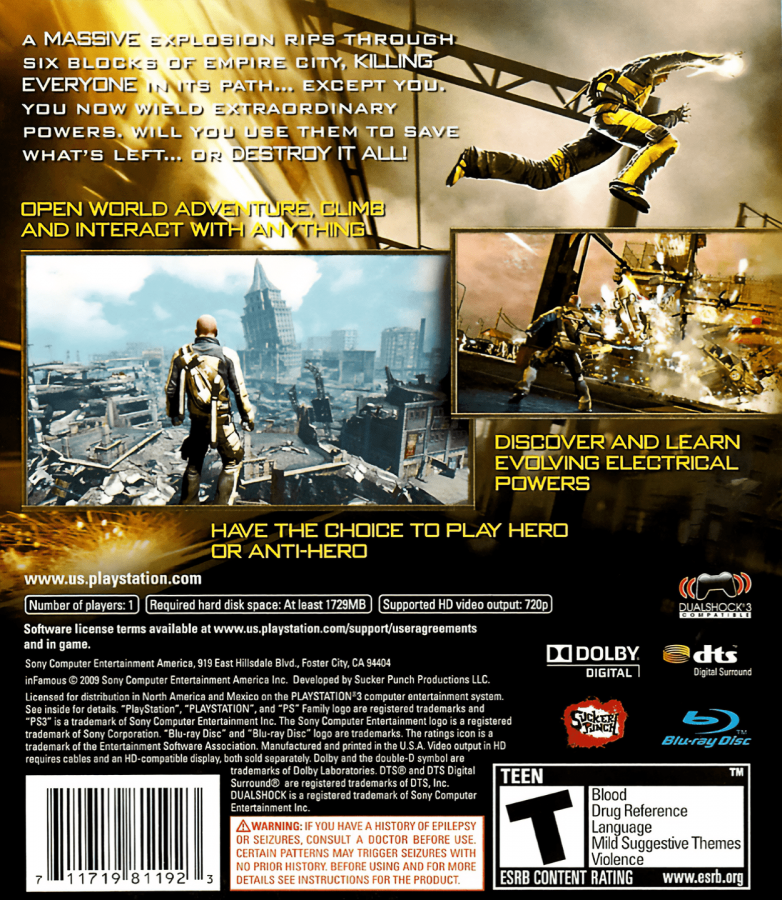 Infamous – PlayStation 3 (PS3)
