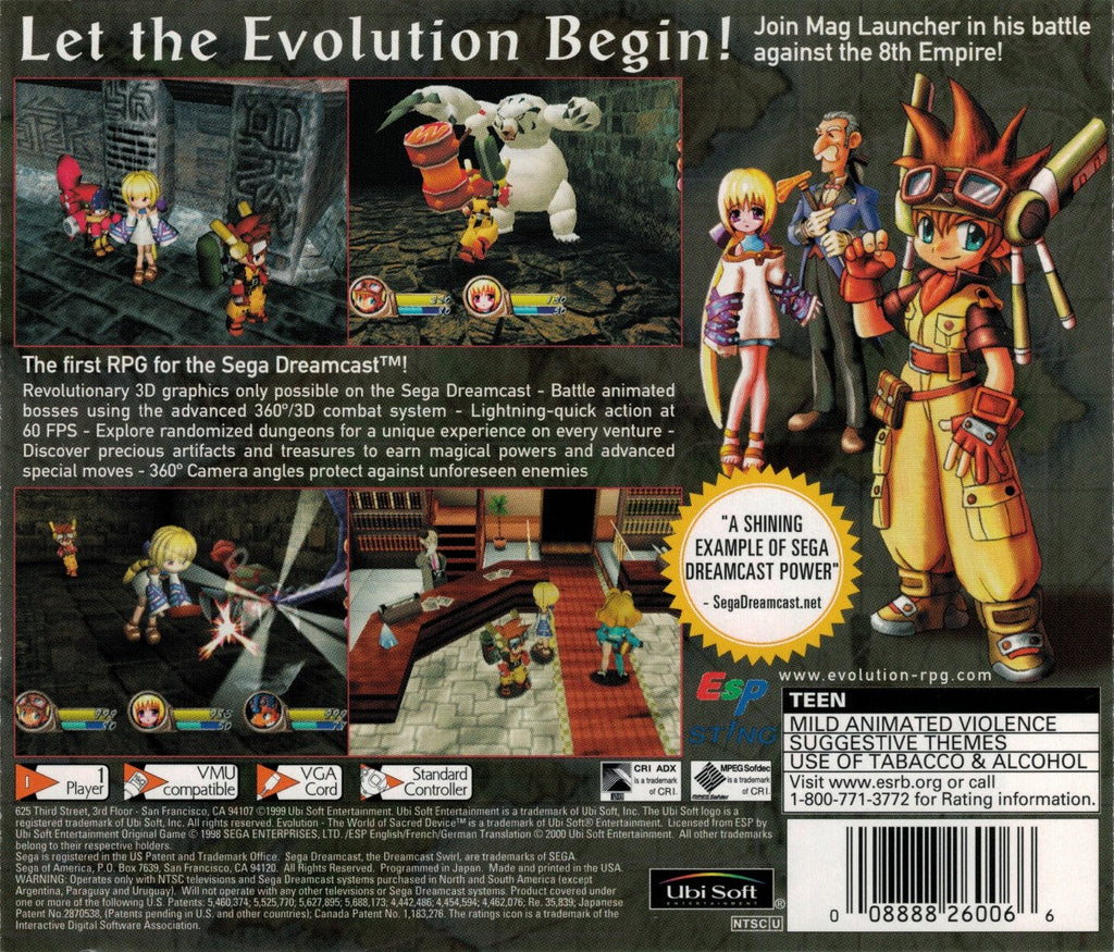 Evolution: The World of Sacred Device – Sega Dreamcast (DC)