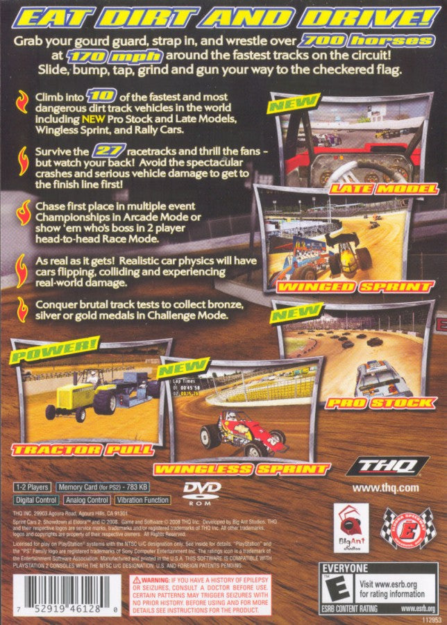 Sprint Cars 2: Showdown at Eldora – PlayStation 2 (PS2)
