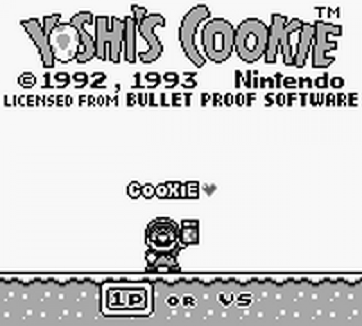 Yoshi's Cookie – Game Boy (GB)