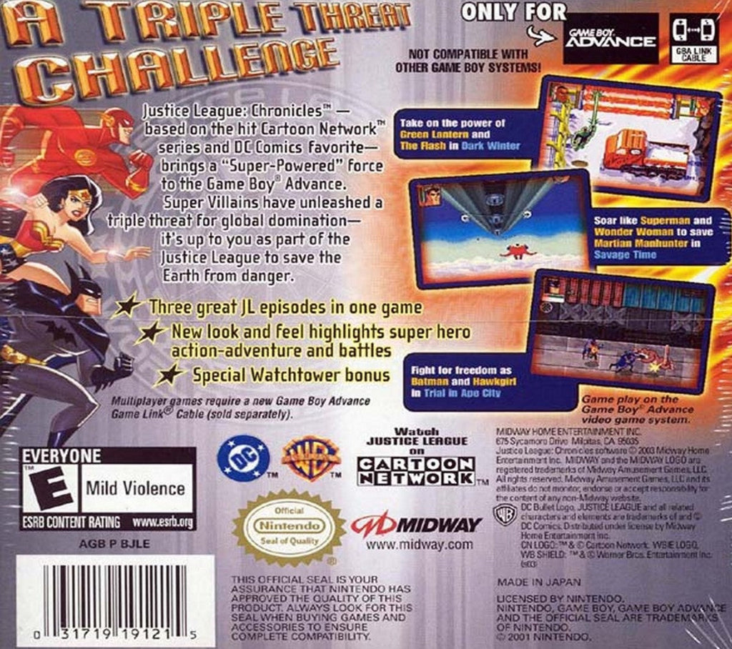 Justice League: Chronicles – Game Boy Advance (GBA)