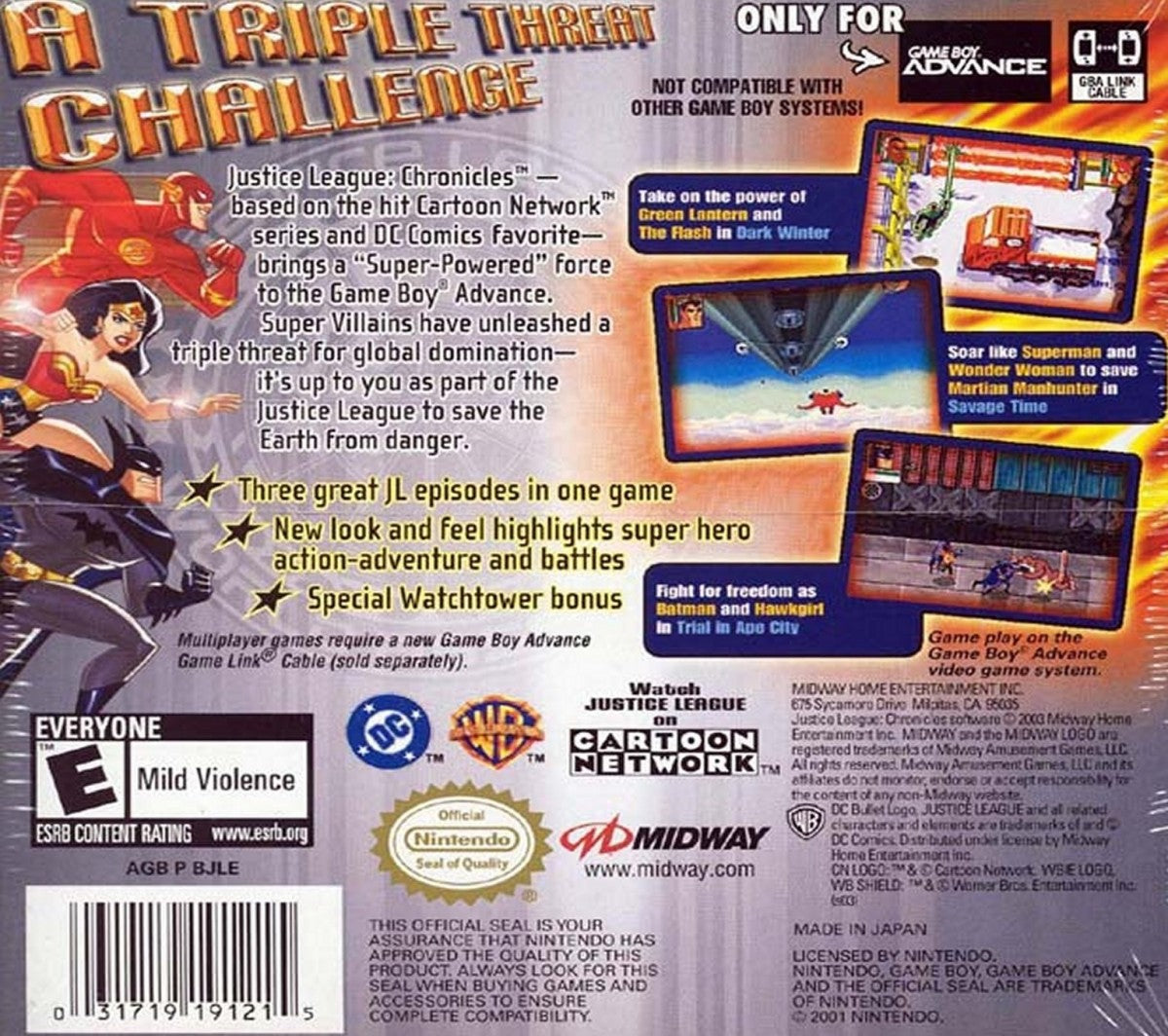 Justice League: Chronicles – Game Boy Advance (GBA)