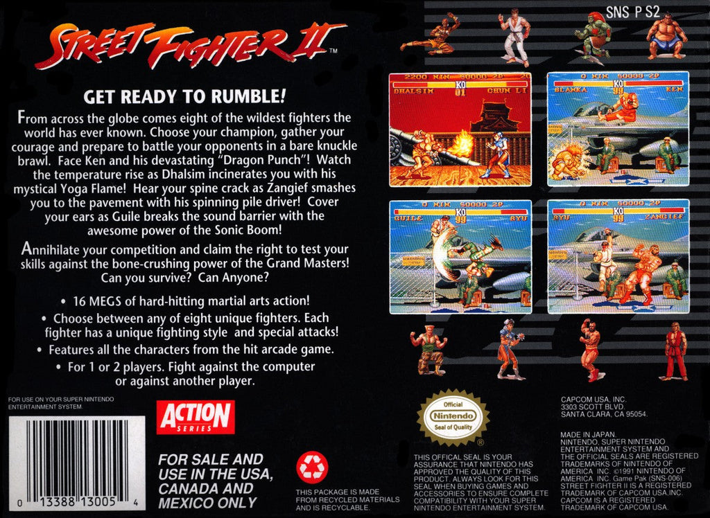 Street Fighter II [Game Only] – Super Nintendo Entertainment System (SNES)