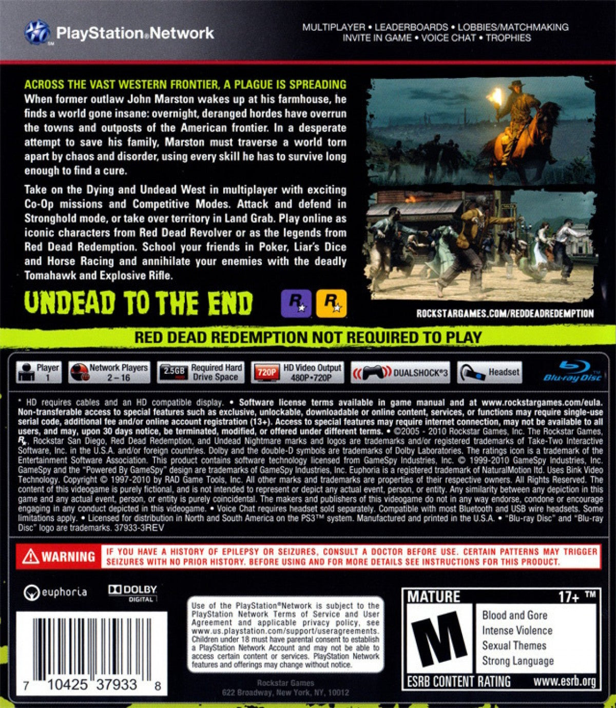 Red Dead Redemption: Undead Nightmare Collection – PlayStation 3 (PS3)