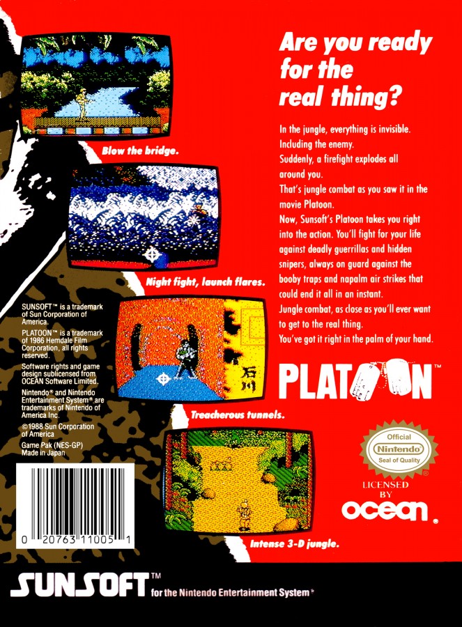 Platoon – Nintendo Entertainment System (NES)