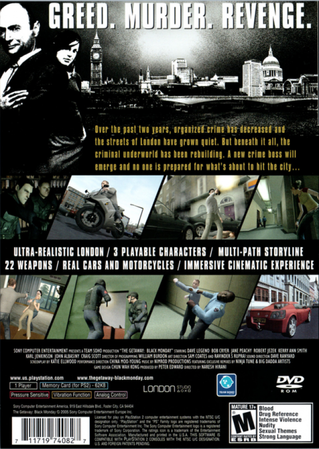 The Getaway: Black Monday – PlayStation 2 (PS2)