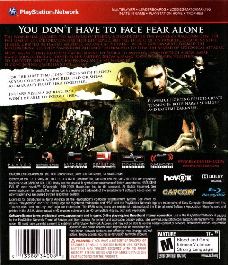 Resident Evil 5 [Greatest Hits] – PlayStation 3 (PS3)