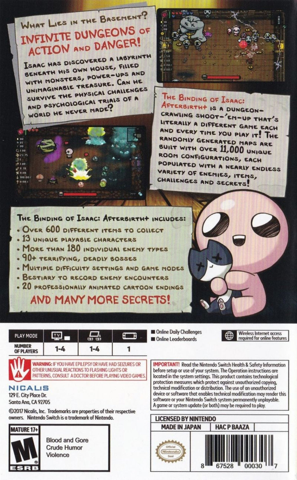 The Binding of Isaac: Afterbirth+ – Nintendo Switch (NS)
