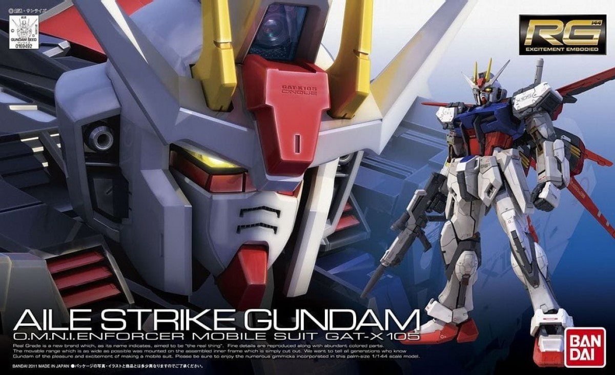 #3 GAT-X105 Aile Strike Gundam "Gundam SEED", Bandai RG – Gundam Model Kit