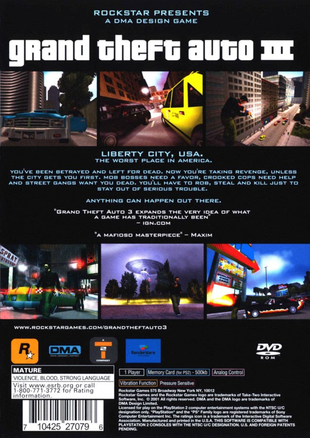 Grand Theft Auto III [Greatest Hits] – PlayStation 2 (PS2)