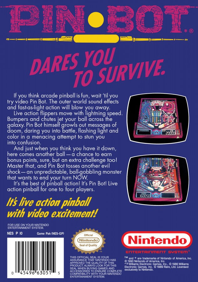Pin-Bot – Nintendo Entertainment System (NES)