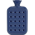 Fashy Hot Water Bottle Honeycomb Navy Blue 2L