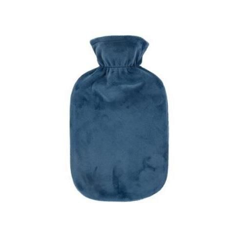 Fashy Hot Water Bottle with Velvet Cover Pastel Blue 2L