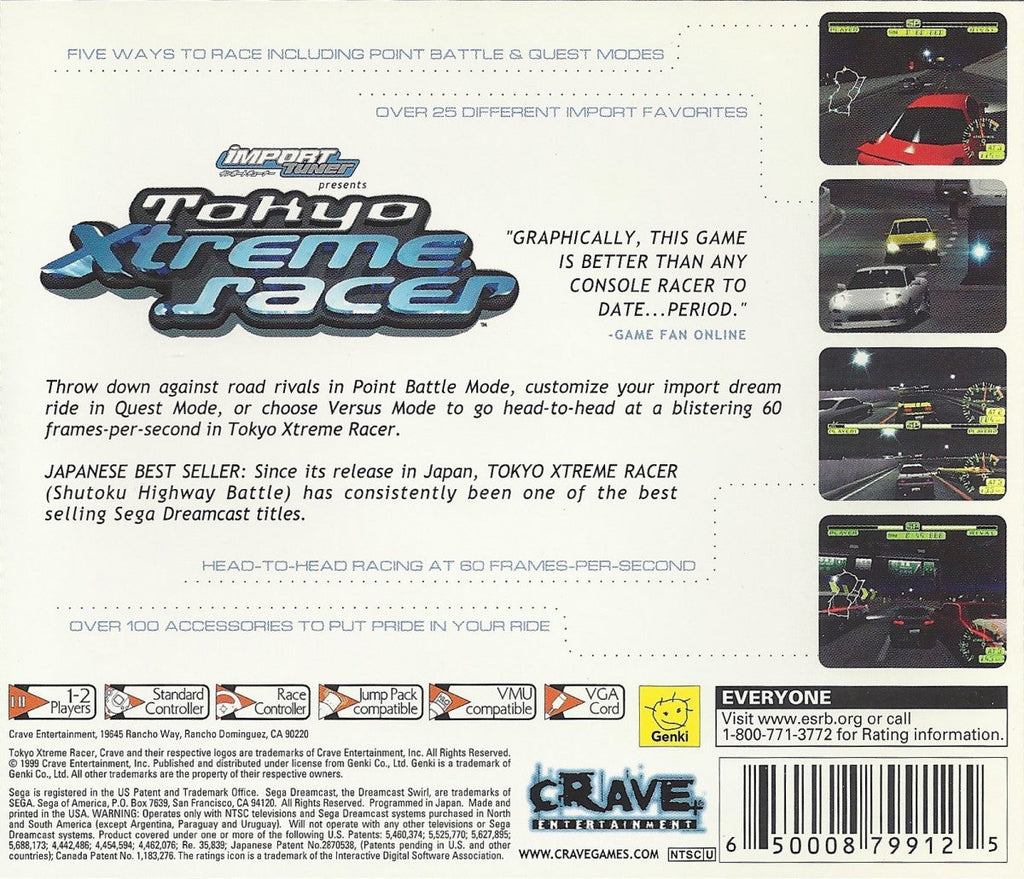 Tokyo Xtreme Racer – Sega Dreamcast (DC)