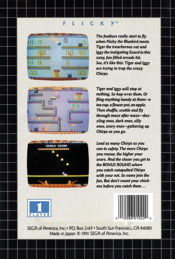 Flicky – Sega Genesis (GEN)