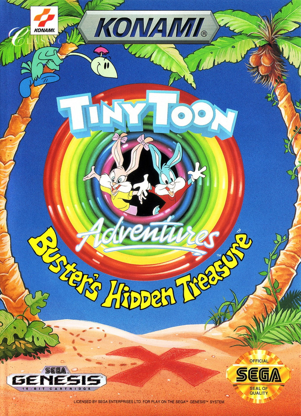 Tiny Toon Adventures: Buster's Hidden Treasure – Sega Genesis (GEN)