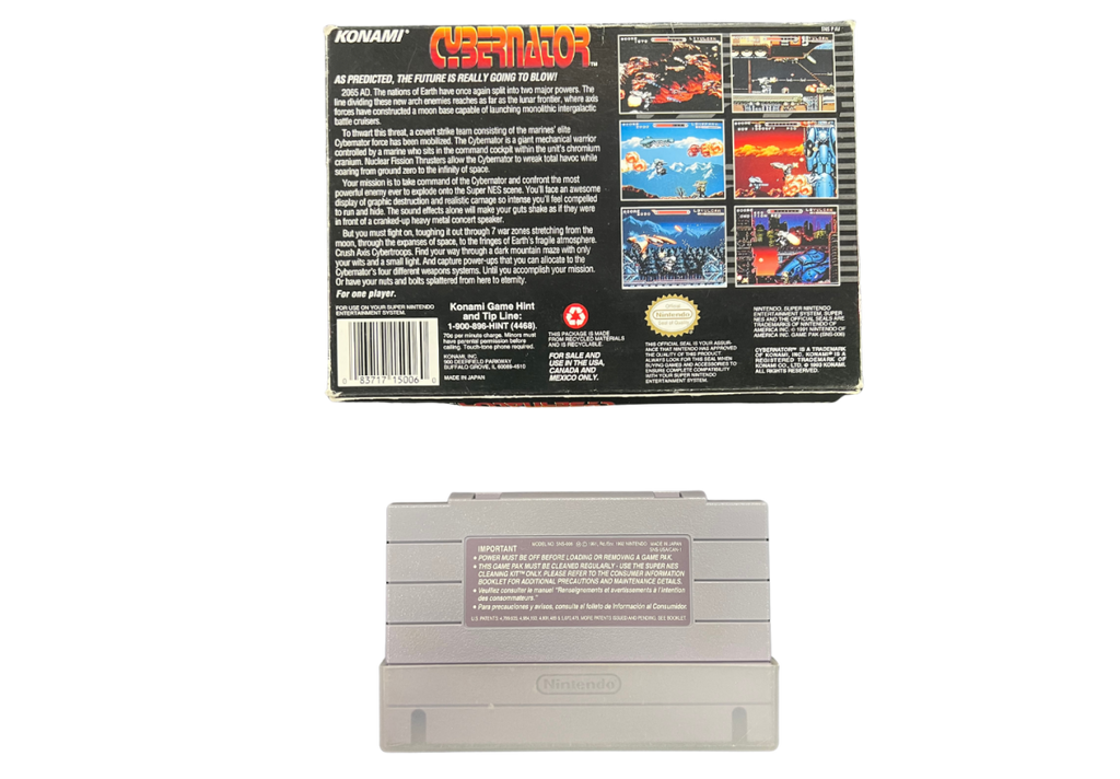 Cybernator [Missing Manuals/Inserts] – Super Nintendo Entertainment System (SNES)