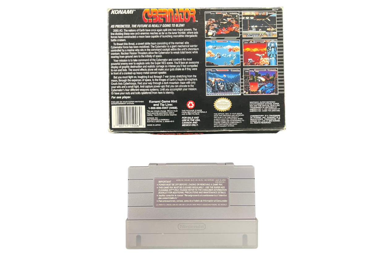 Cybernator [Missing Manuals/Inserts] – Super Nintendo Entertainment System (SNES)