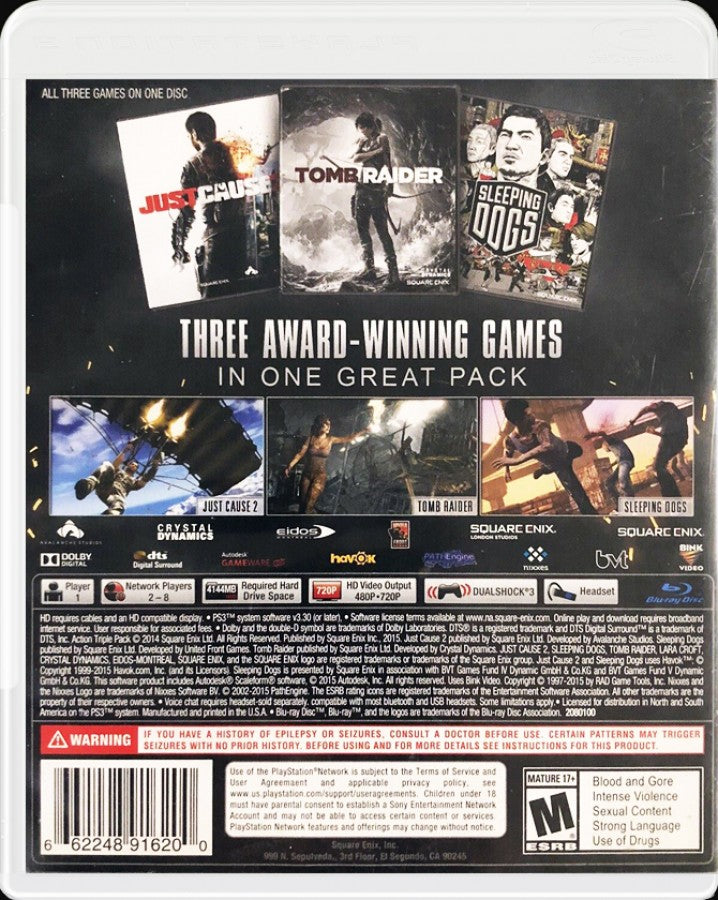 Ultimate Action Triple Pack — PlayStation 3 (PS3)
