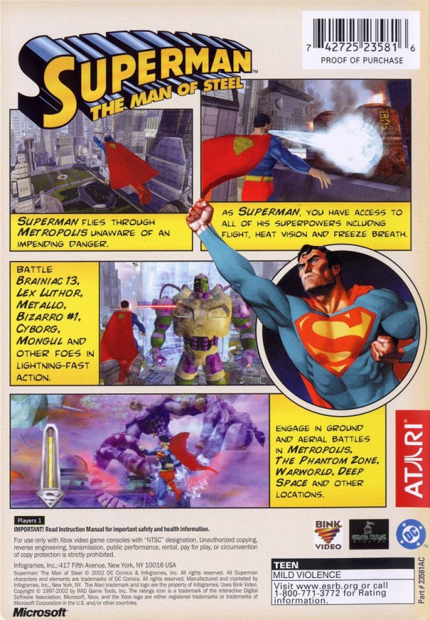 Superman: Man of Steel – Xbox (XBOX)