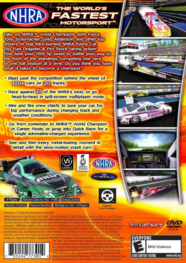 NHRA Championship Drag Racing – PlayStation 2 (PS2)
