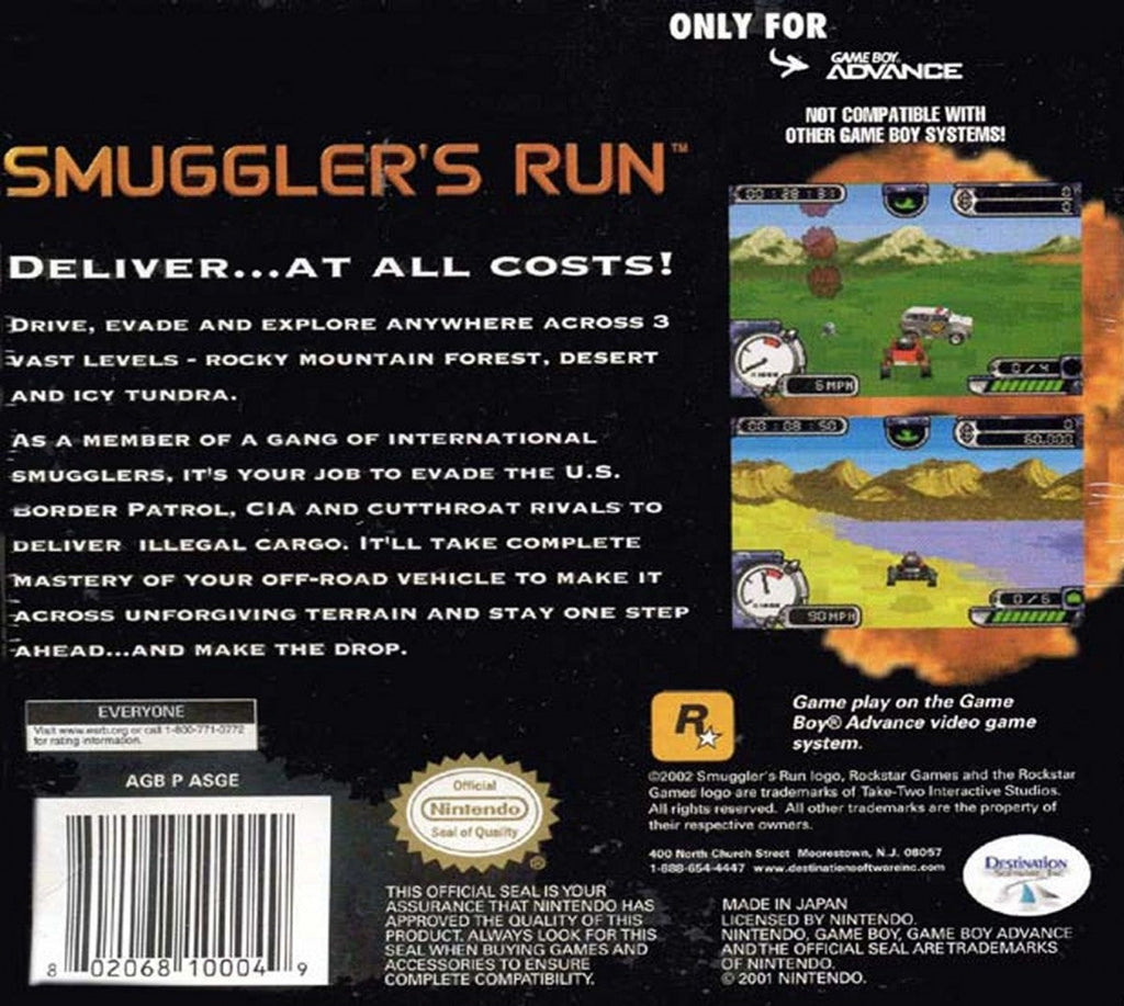 Smuggler's Run – Game Boy Advance (GBA)