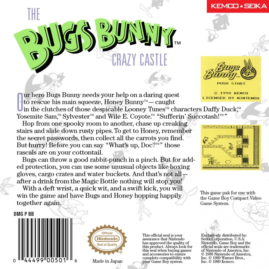 Bugs Bunny in Crazy Castle – Game Boy (GB)
