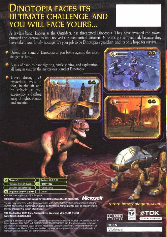 Dinotopia: Sunstone Odyssey – Xbox (XBOX)