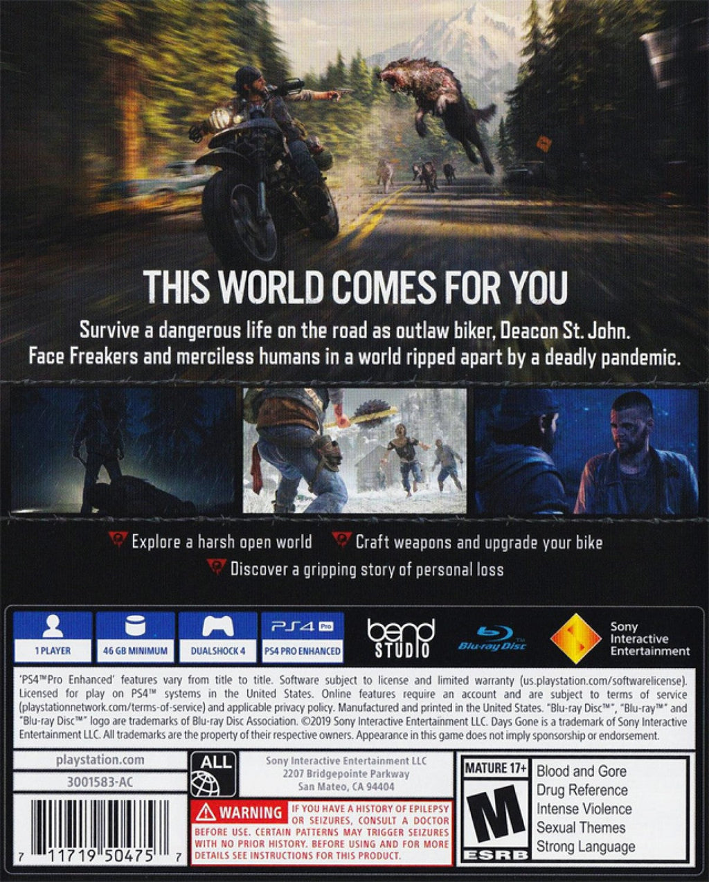 Days Gone – PlayStation 4 (PS4)