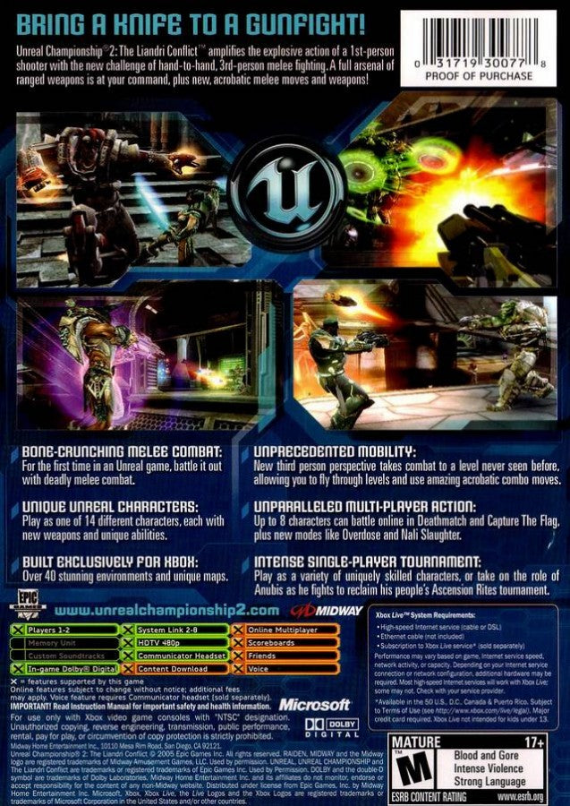 Unreal Championship 2: The Liandri Conflict – Xbox (XBOX)