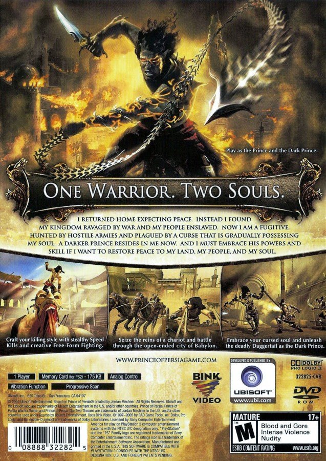 Prince of Persia: The Two Thrones – PlayStation 2 (PS2)