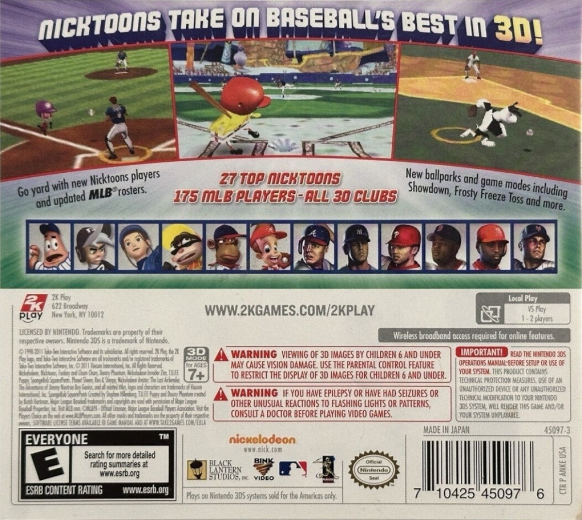 Nicktoons MLB 3D – Nintendo 3DS (3DS)