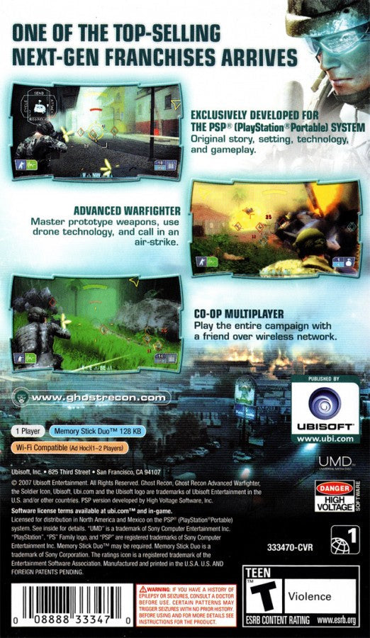 Tom Clancy's Ghost Recon: Advanced Warfighter 2 – PlayStation Portable (PSP)
