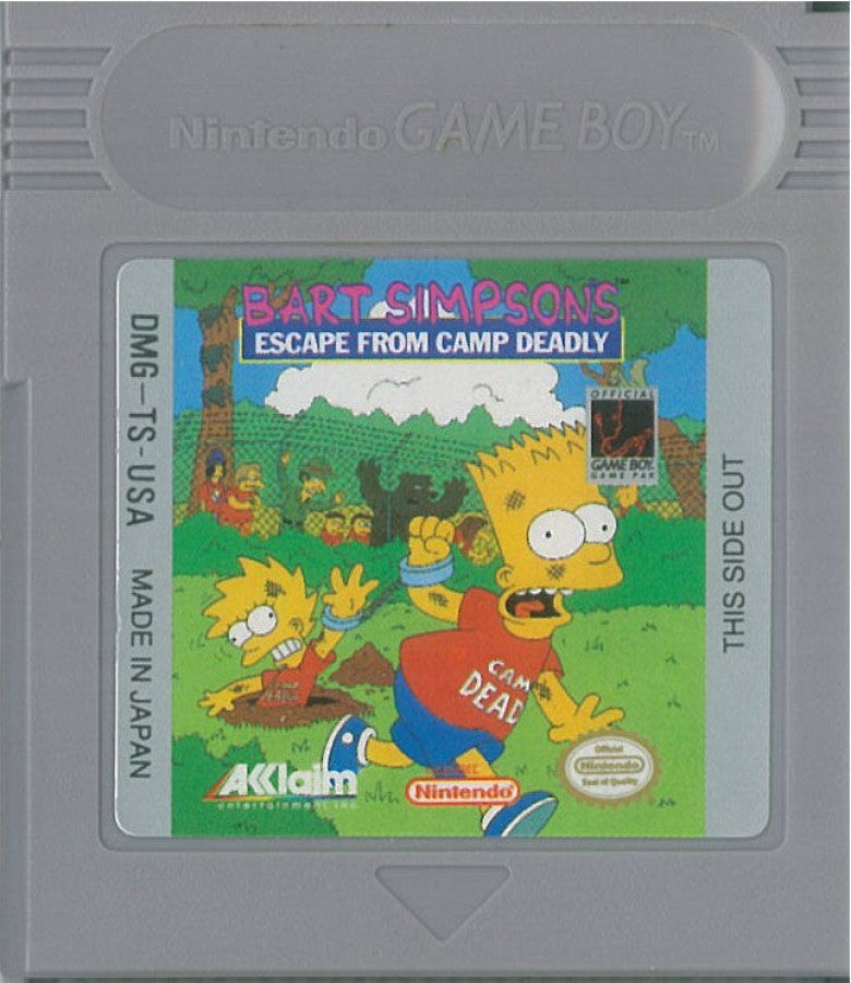 Bart Simpson's Escape from Camp Deadly – Game Boy (GB)