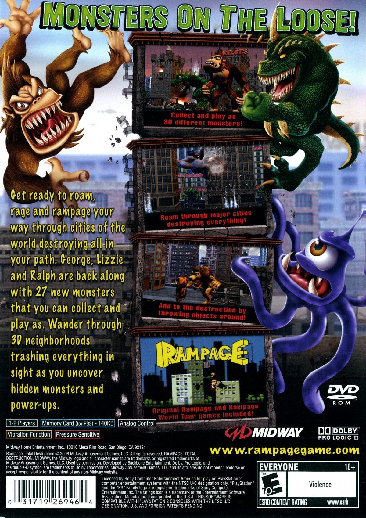 Rampage: Total Destruction – PlayStation 2 (PS2)
