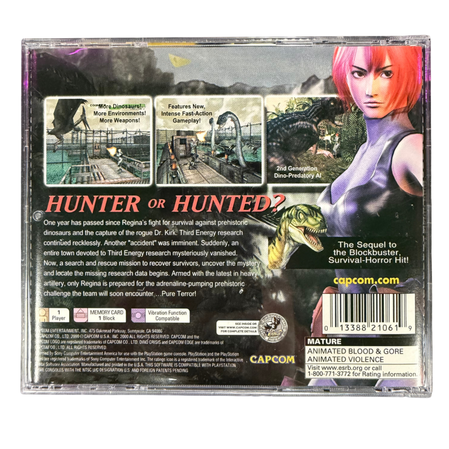 Dino Crisis 2 [COMPLETE IN BOX] – PlayStation 1 (PS1)