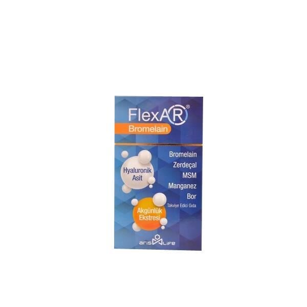 Aris Life Flexar Bromelain Supplement with Turmeric 30 Tablets