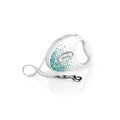 Flexi Glam Splash Ocean White Automatic Leash with Crystals 3m