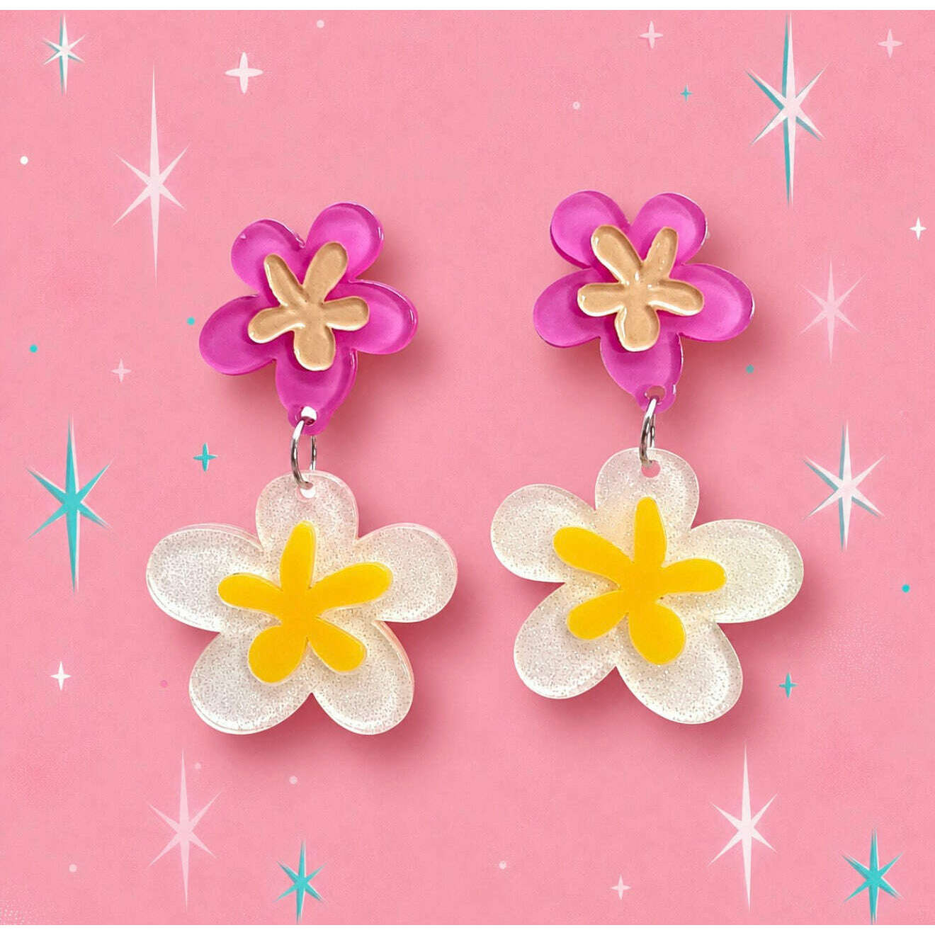 Floral Fantasy Earrings by Miss Fluff x Lipstick & Chrome