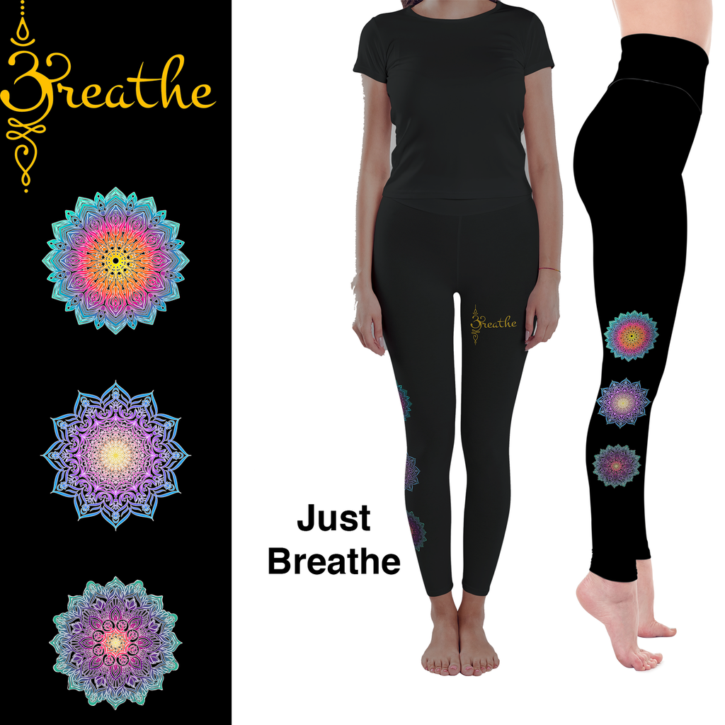 Mandala Leggings with Pockets Full or Capri Length