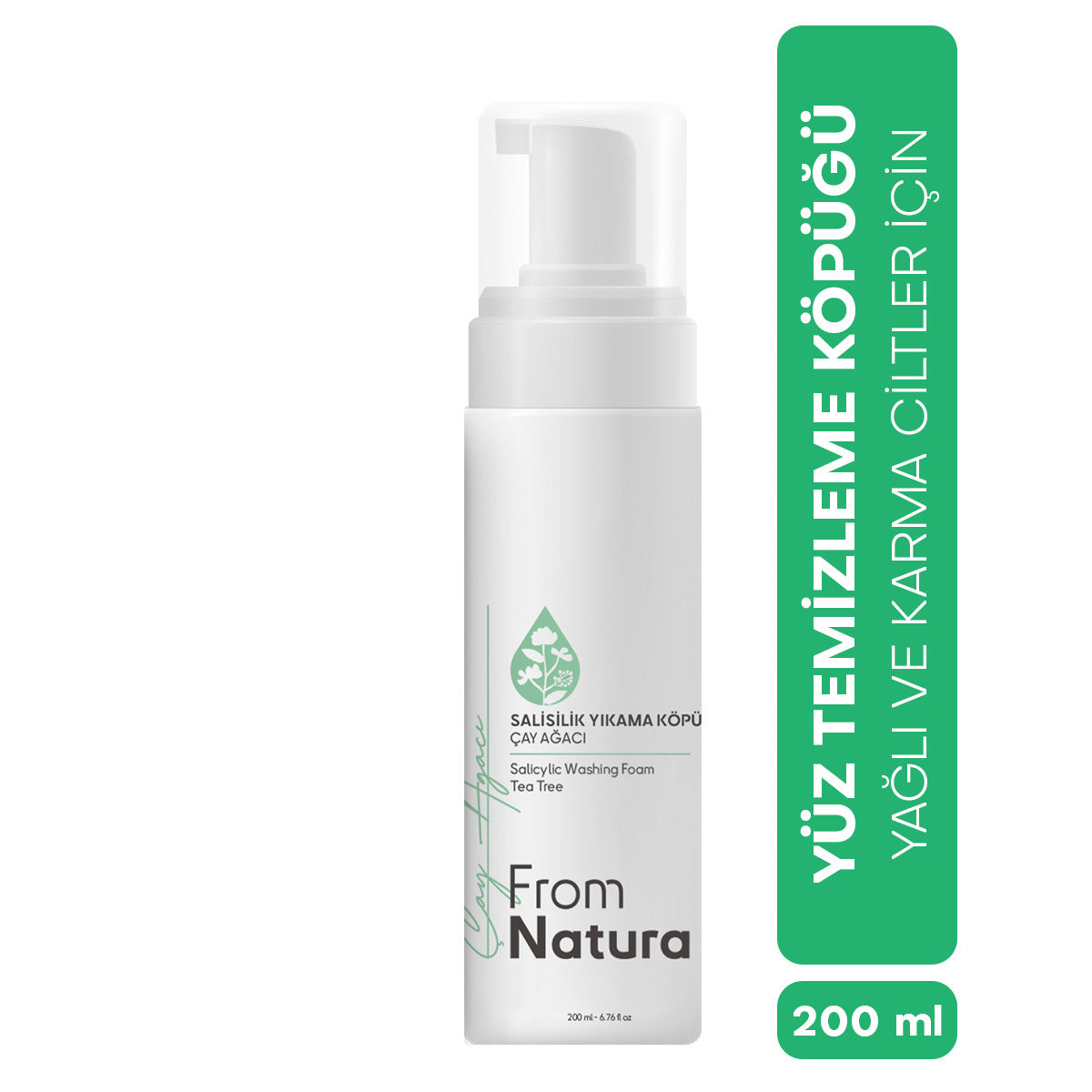 From Natura Tea Tree & Salicylic Acid Cleansing Foam 200 ml