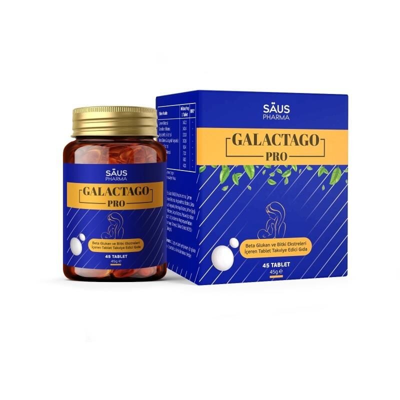 Saus Pharma Galactago Pro Beta-Glucan & Plant Extract 45 Tablets