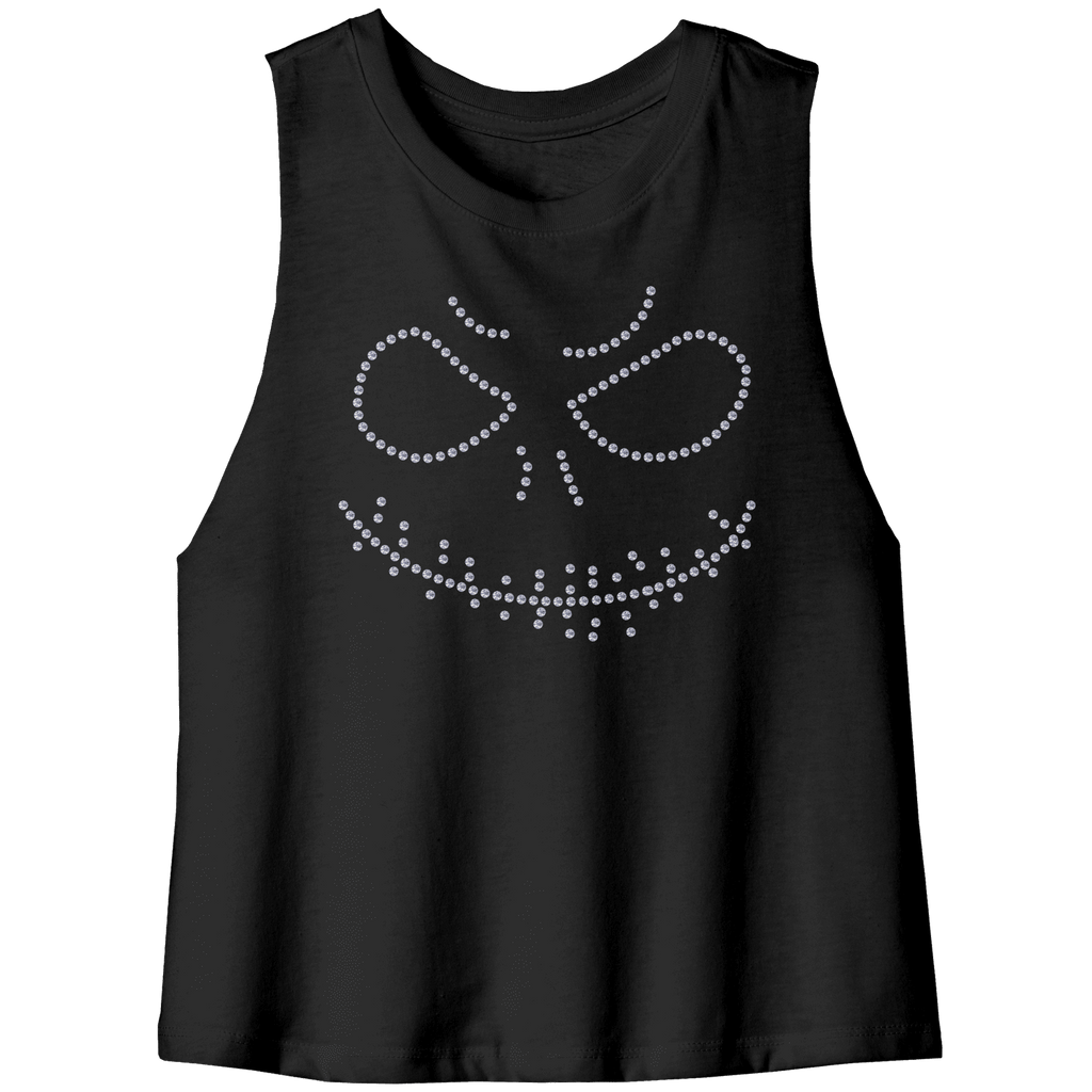 Rhinestone Sparkle Monster Tee Shirt Crew Neck, V Neck, Tank Top