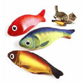 Glipet Plush Fish Shaped Cat Toy for Play and Cuddling 20x11 cm