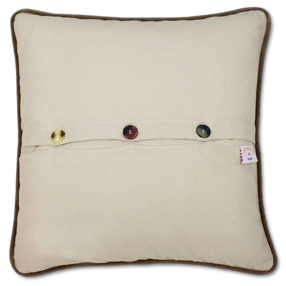 Great Smoky Mountains Hand-Embroidered Pillow