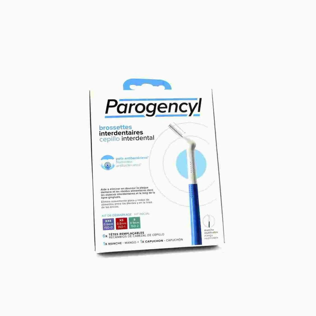 Parogencyl Interdental Brush Starter Set for Plaque Removal 6 Count